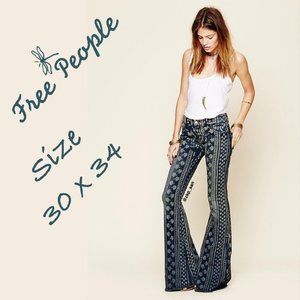 Rare Free People Bali Mantra Flare Jeans Sz 30